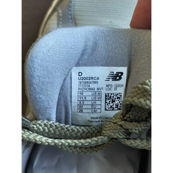 New Balance 2002R U2002RCA Olive Green Gray Men’s Size 10 Running Shoes - Picture 4 of 5